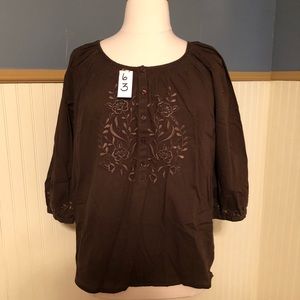 3/4 length sleeve flowing top